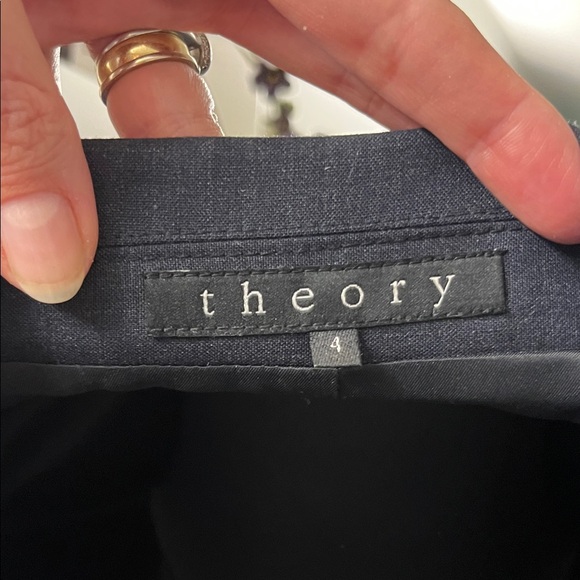 Theory Women's Navy Blazer - Picture 2 of 5